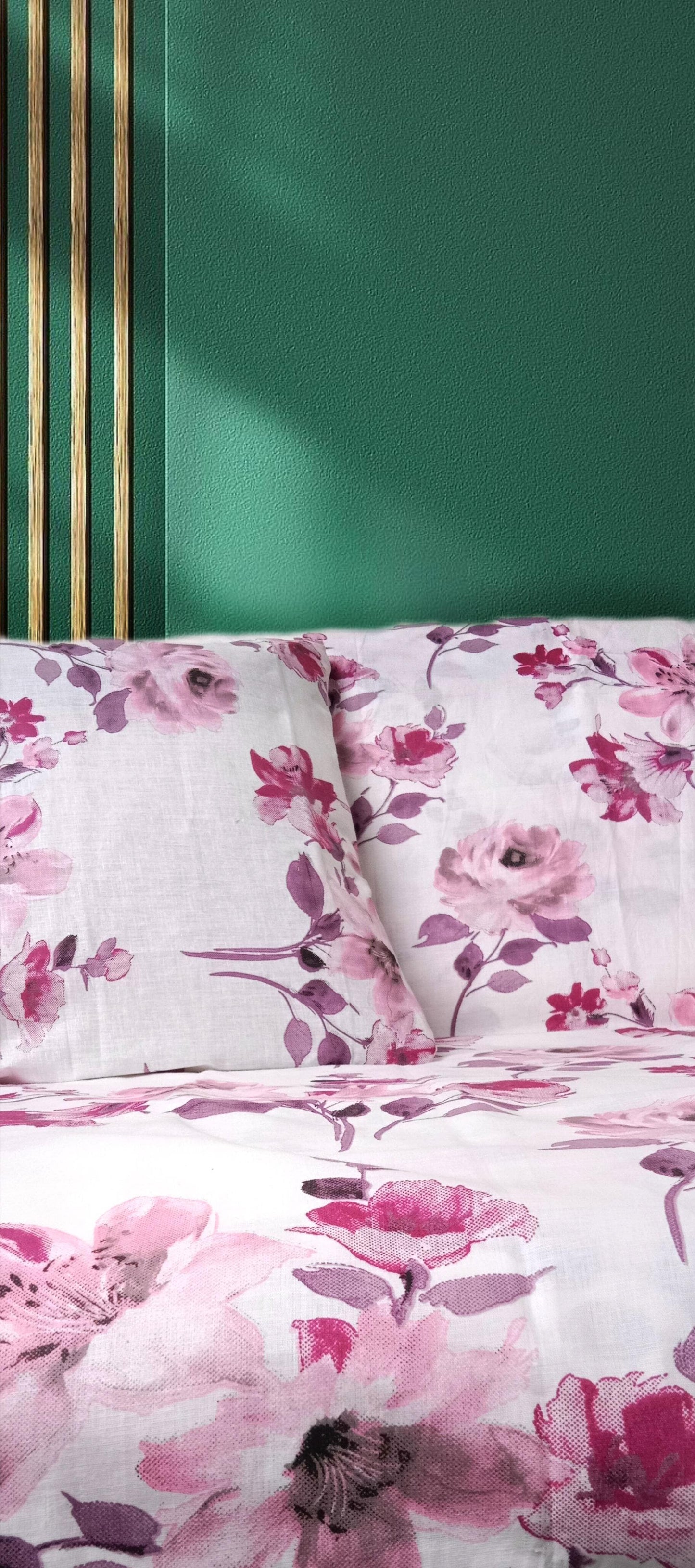 100% Cotton Double Bedsheet | SIZE - 2.29m X 2.54m Code:3686