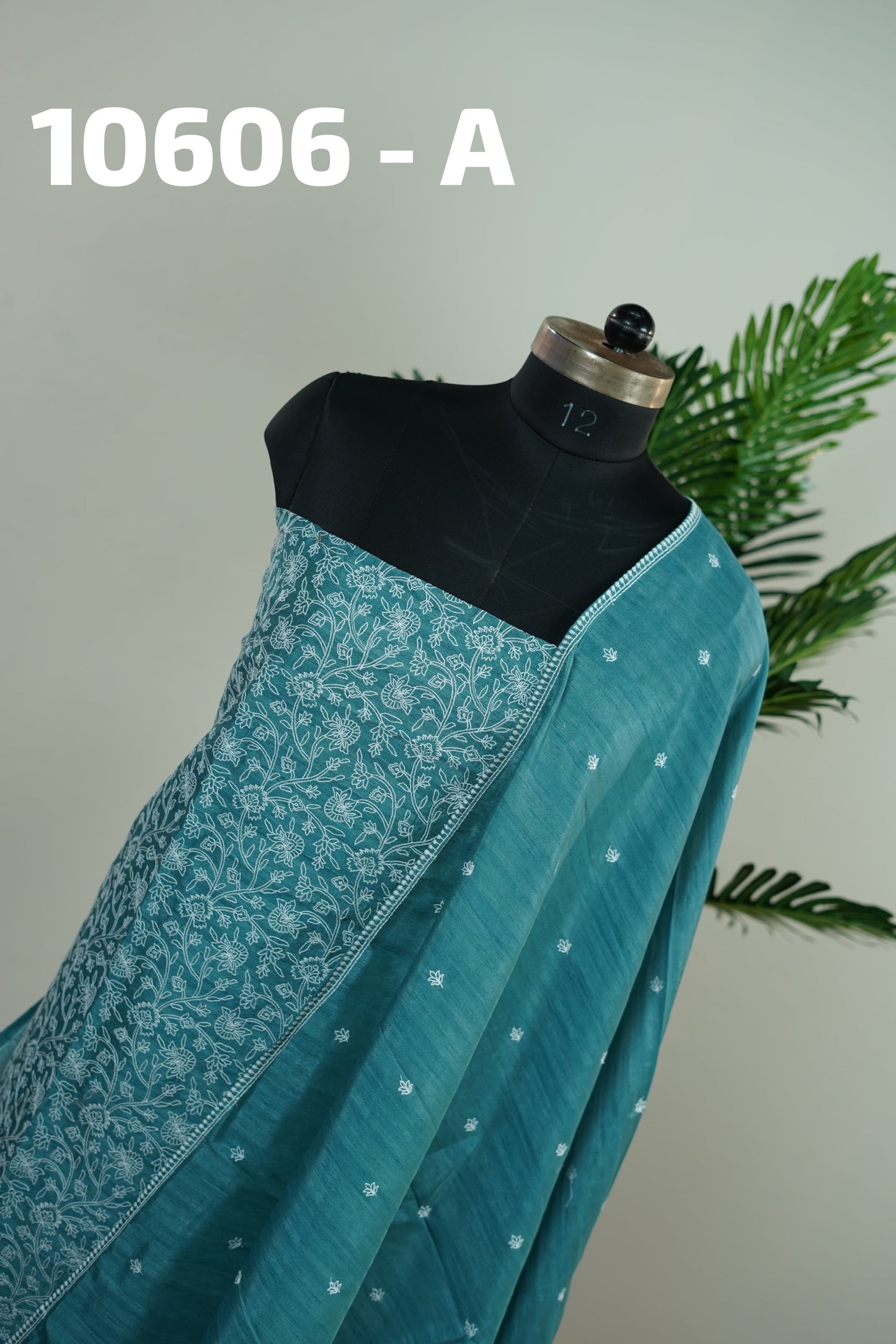 Vichitra Silk With Chicken Kari Work Unstitched Salwar suits 10606