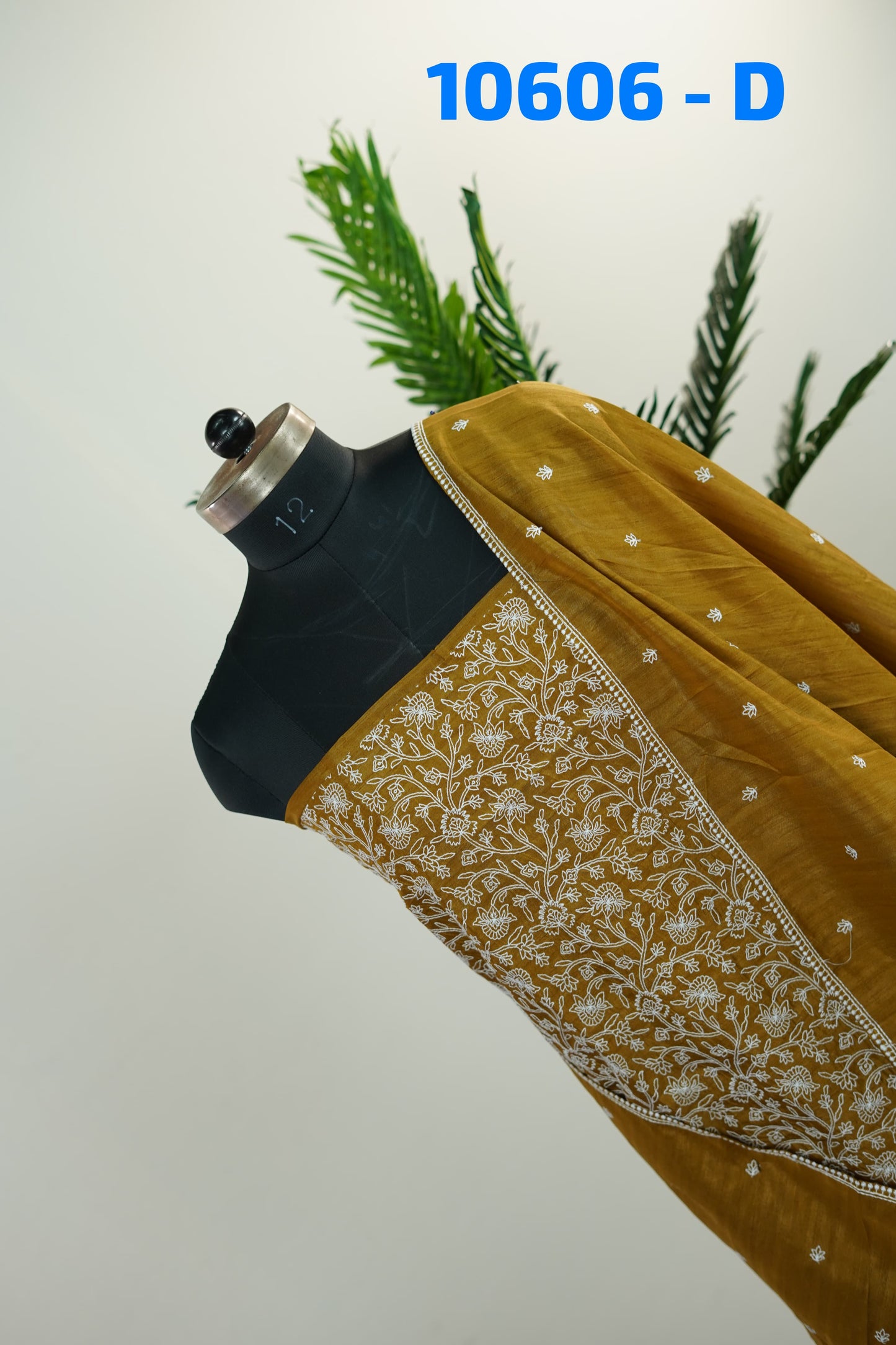 Vichitra Silk With Chicken Kari Work Unstitched Salwar suits 10606