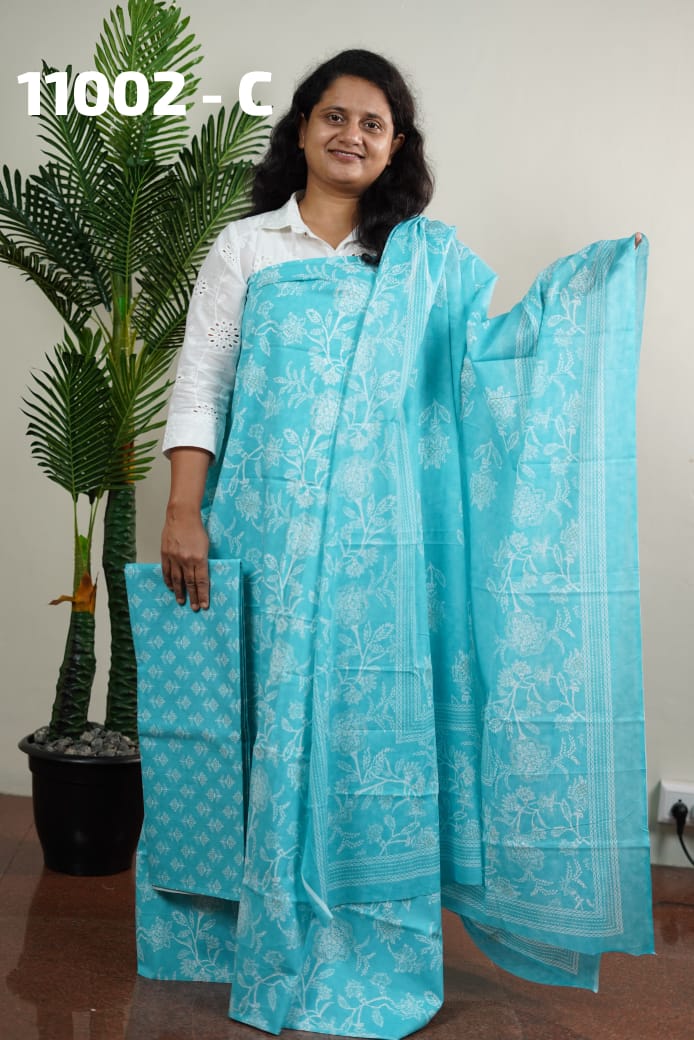 Cotton Unstitched Salwar Suits 11002