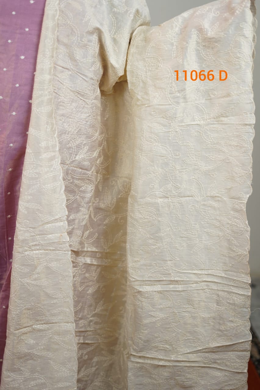 Tissue silk unstitched salwar suits 11066