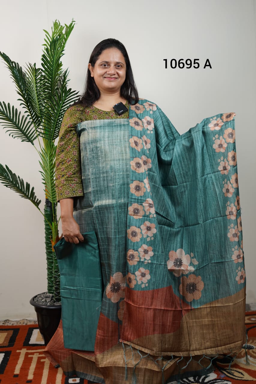 Tissue silk unstitched salwar suits 10695