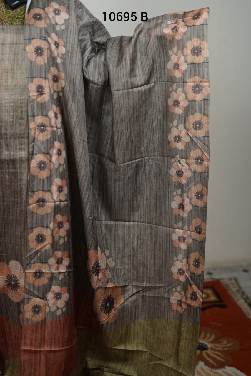 Tissue silk unstitched salwar suits 10695