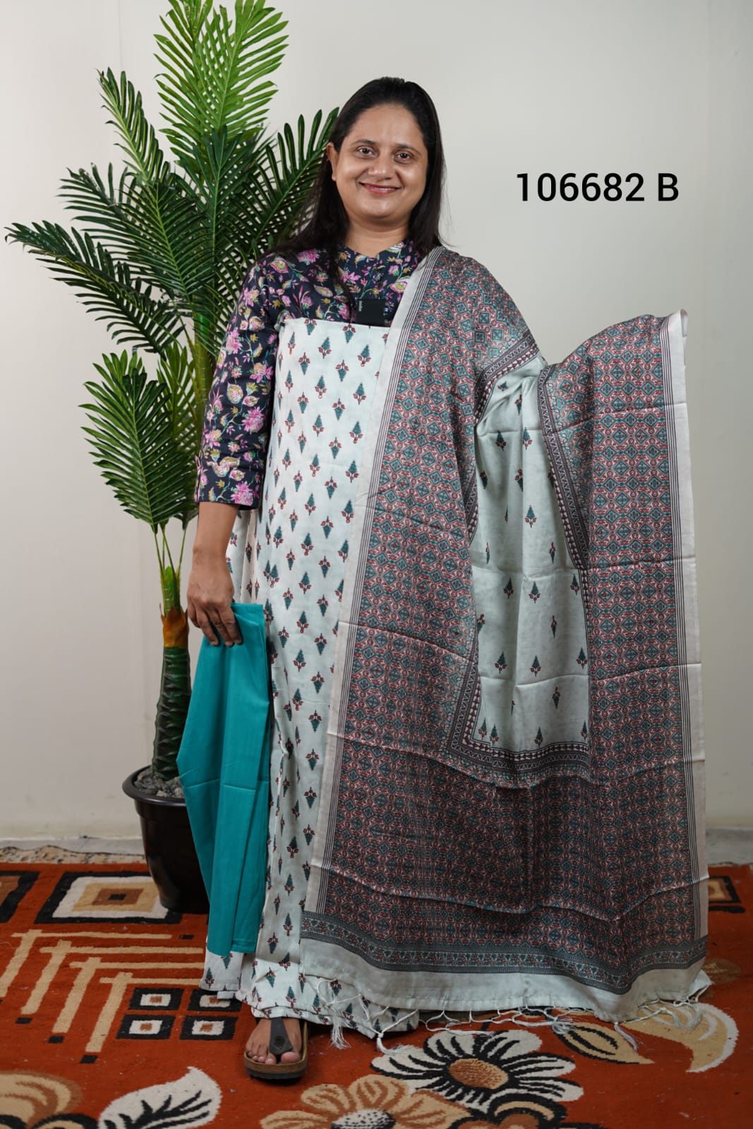Semi modal unstitched salwar suits 106682