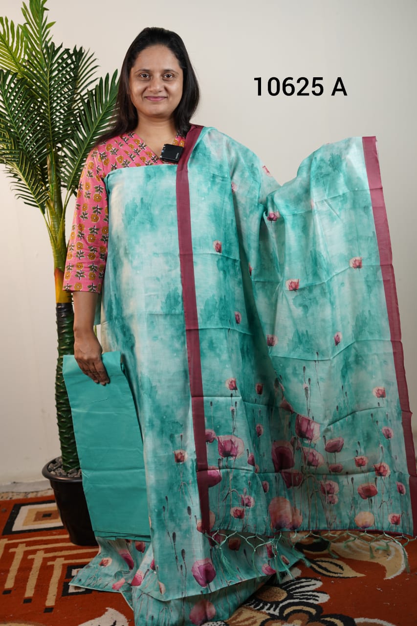 Soft chandheri silk unstitched salwar suits 10625