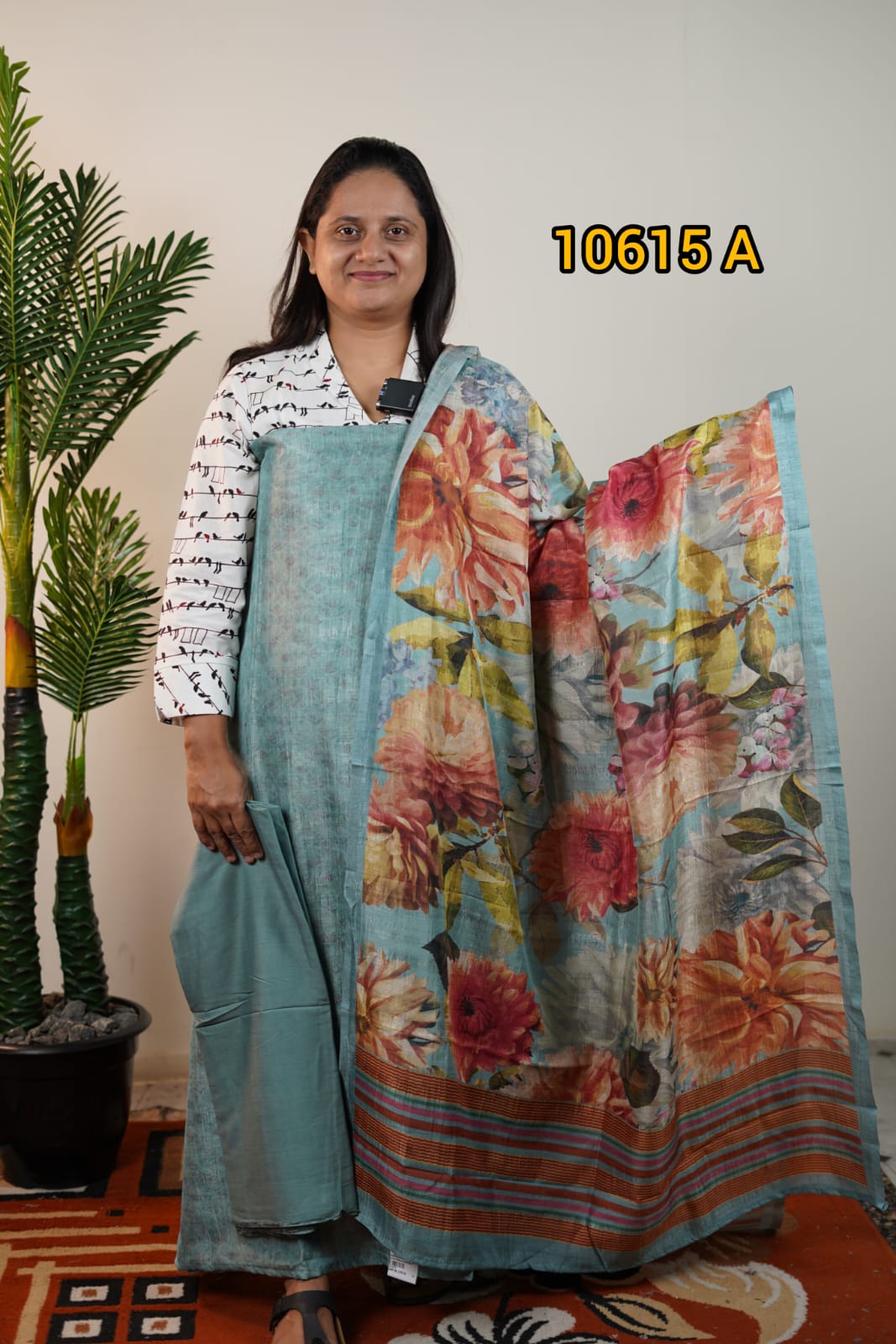 Crush silk unstitched salwar suits 10615