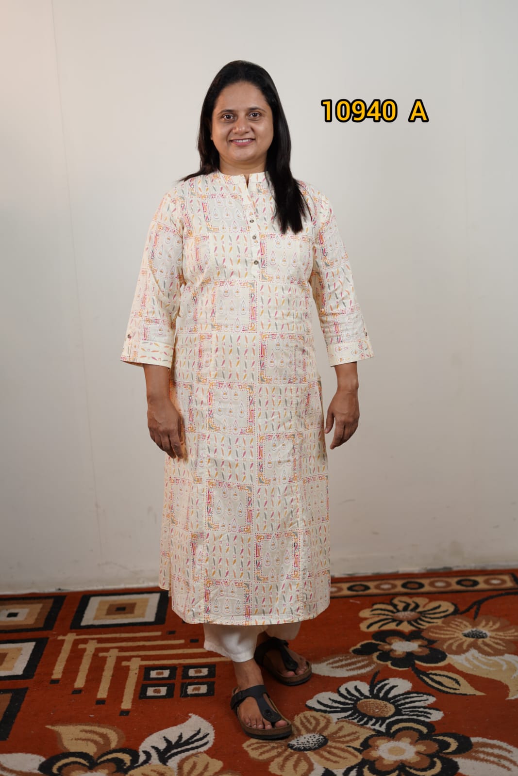 Printed cotton kurthi collections 10940