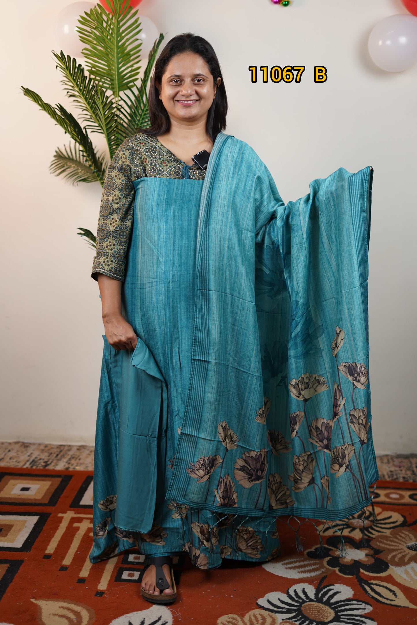 Soft silk unstitched salwar suits 11067