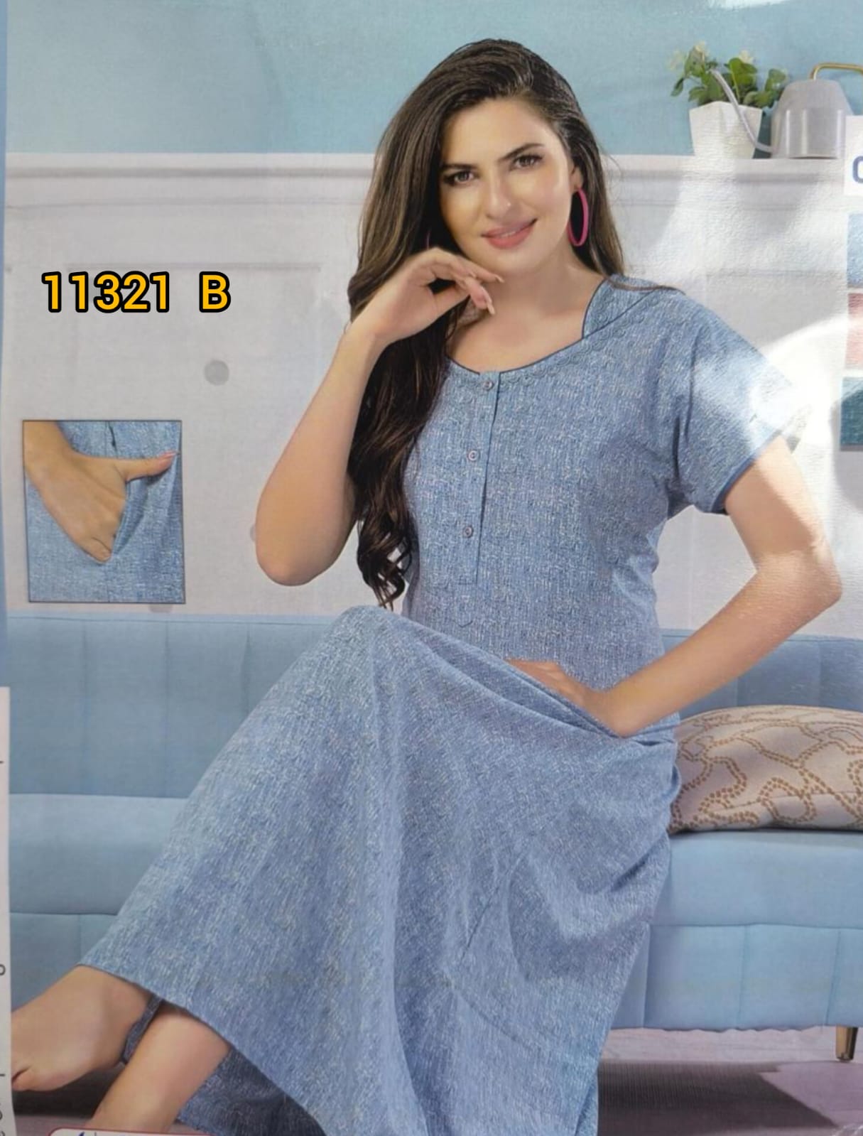 Swiss Cotton Vimal Branded Nighties 11321