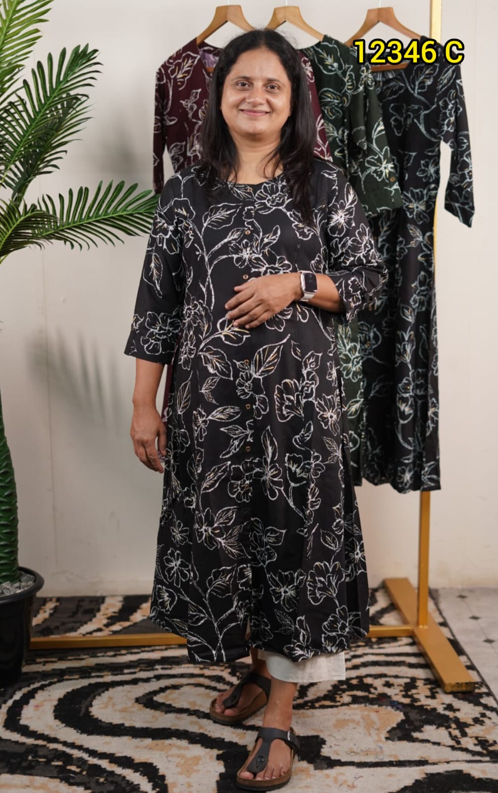 Muslin Silk Kurthi 12346