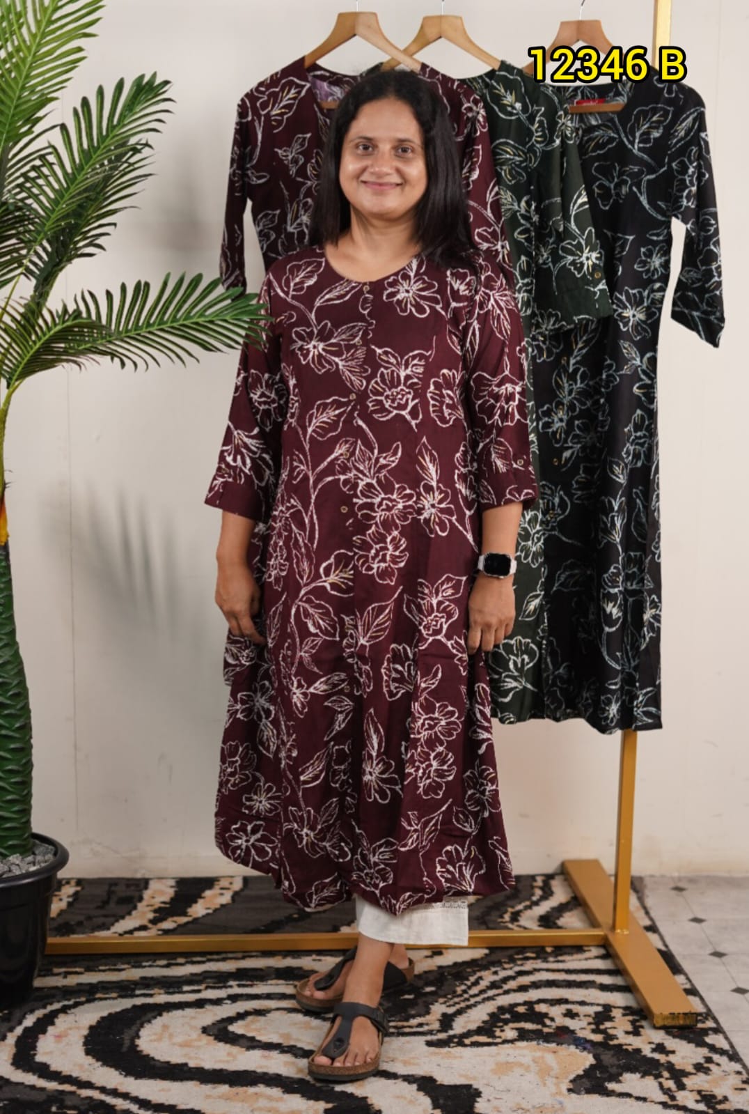 Muslin Silk Kurthi 12346