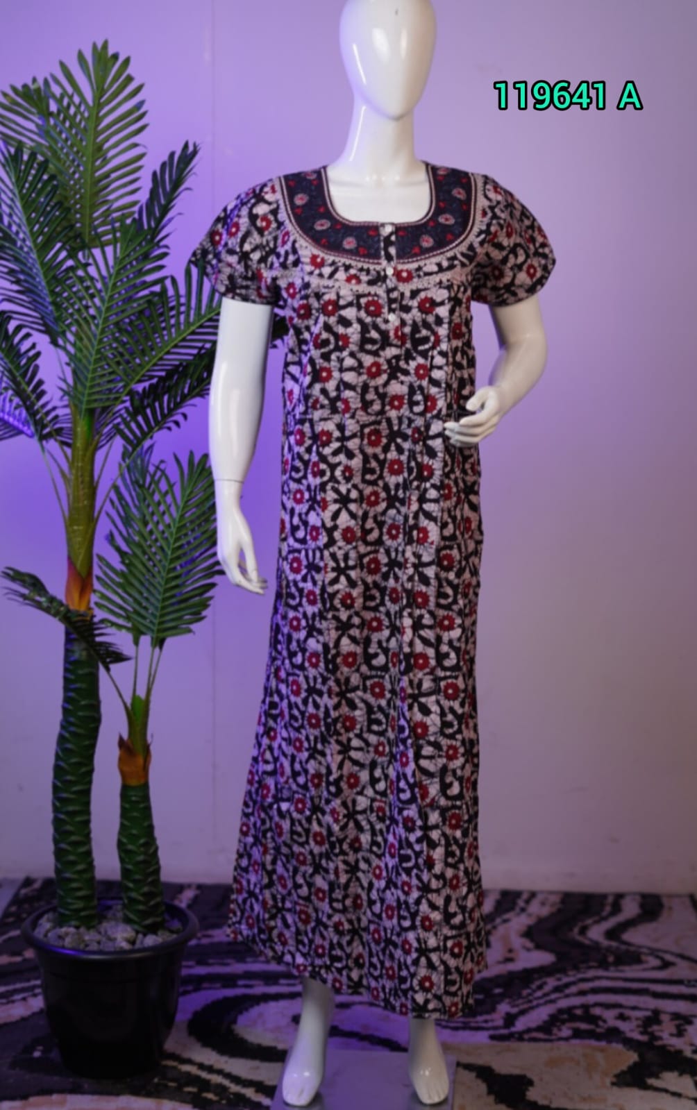 Cotton Batik Print Nighties 119641