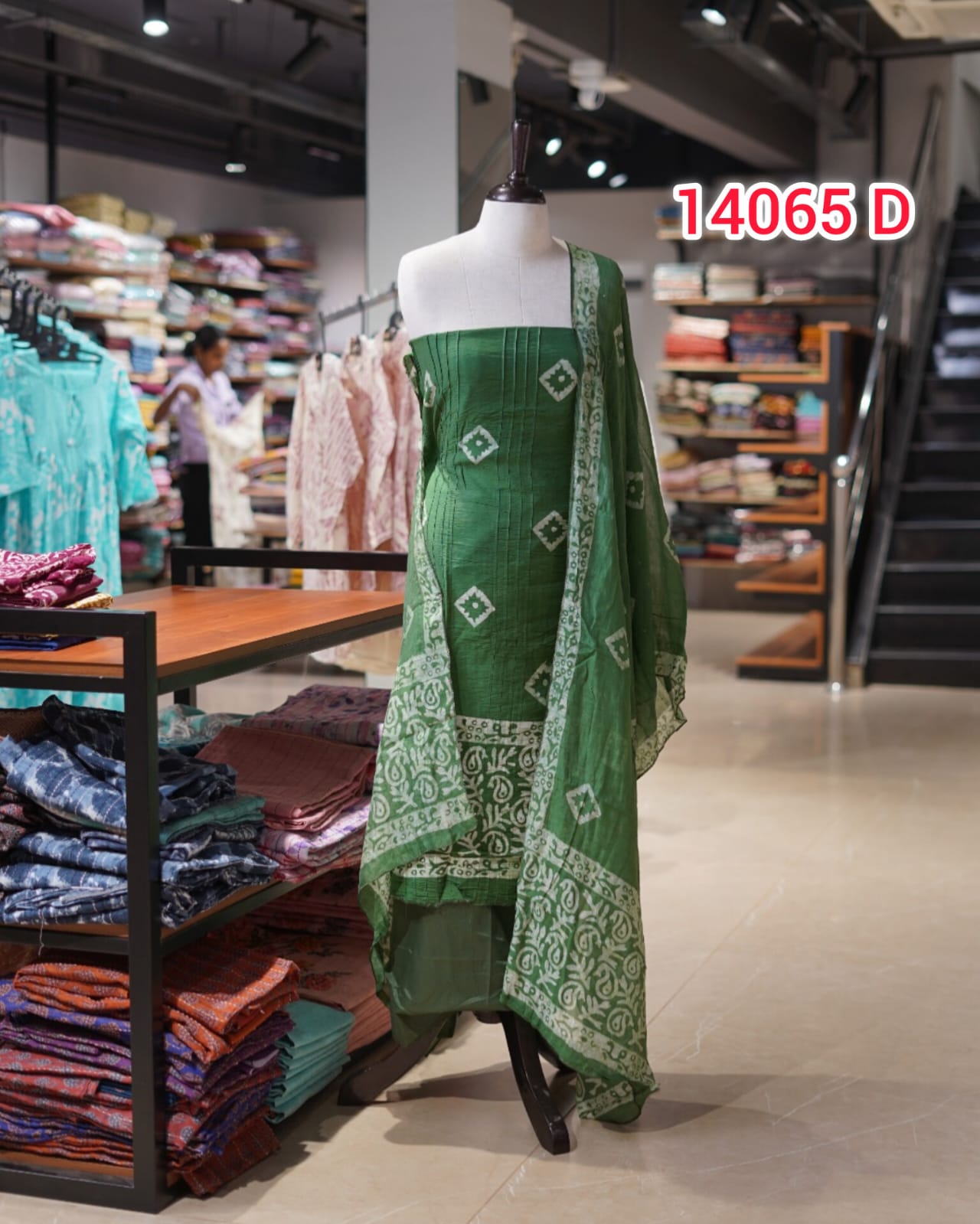 Soft Cotton Fabric Unstitched Salwar Set | Search Code 14065