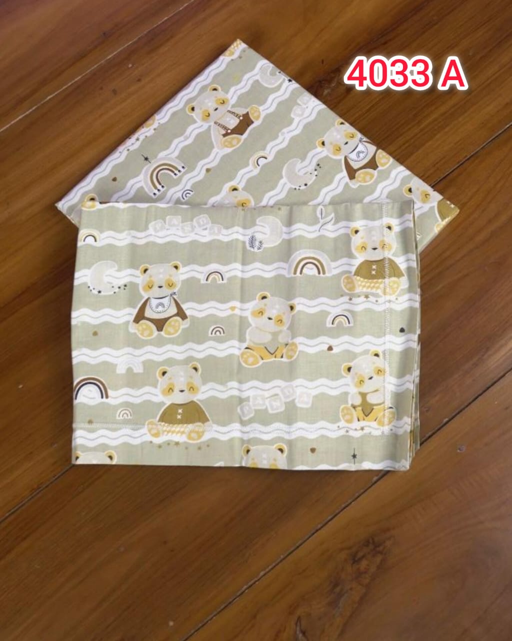 Single cot kids print bedsheets 4033