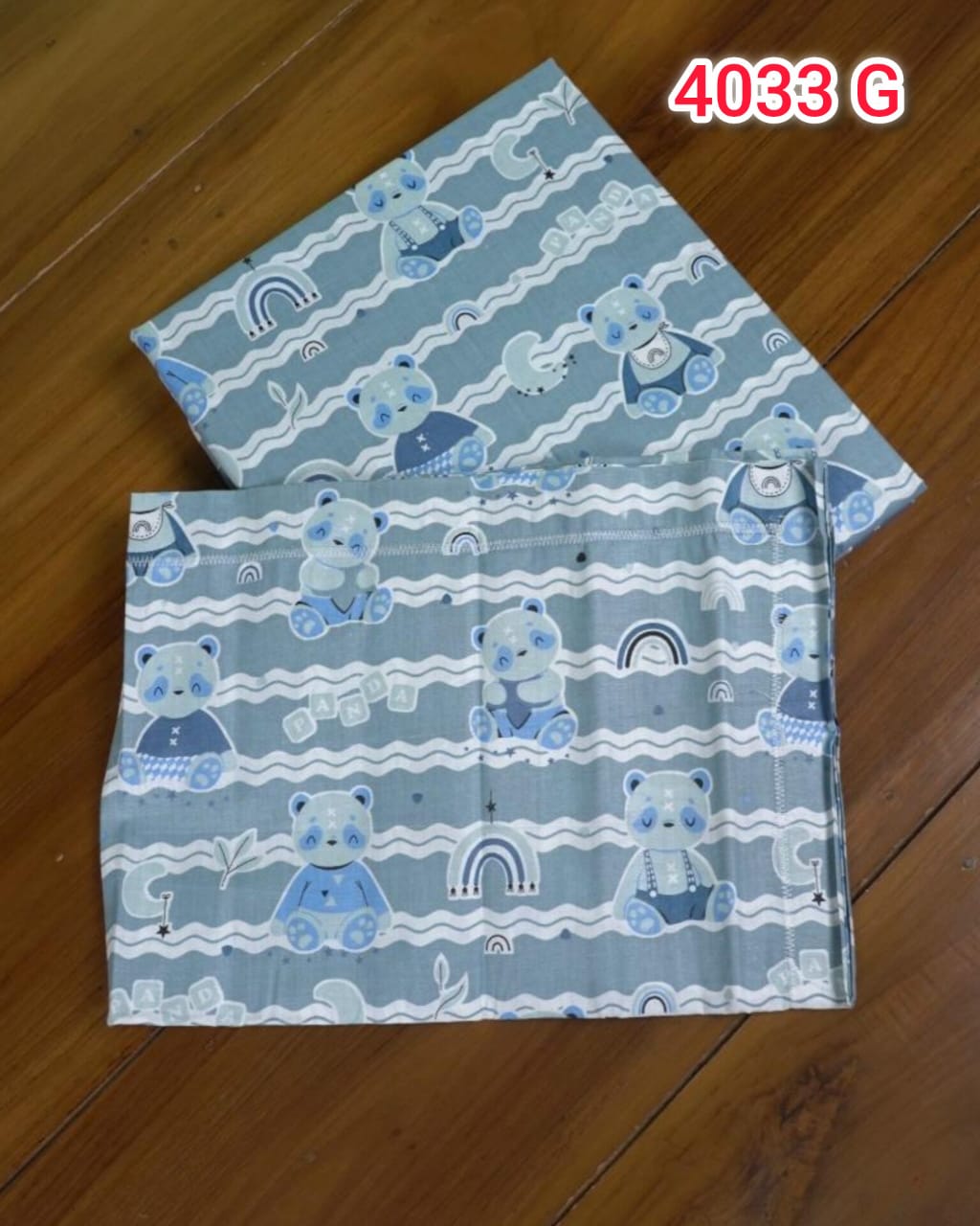 Single cot kids print bedsheets 4033