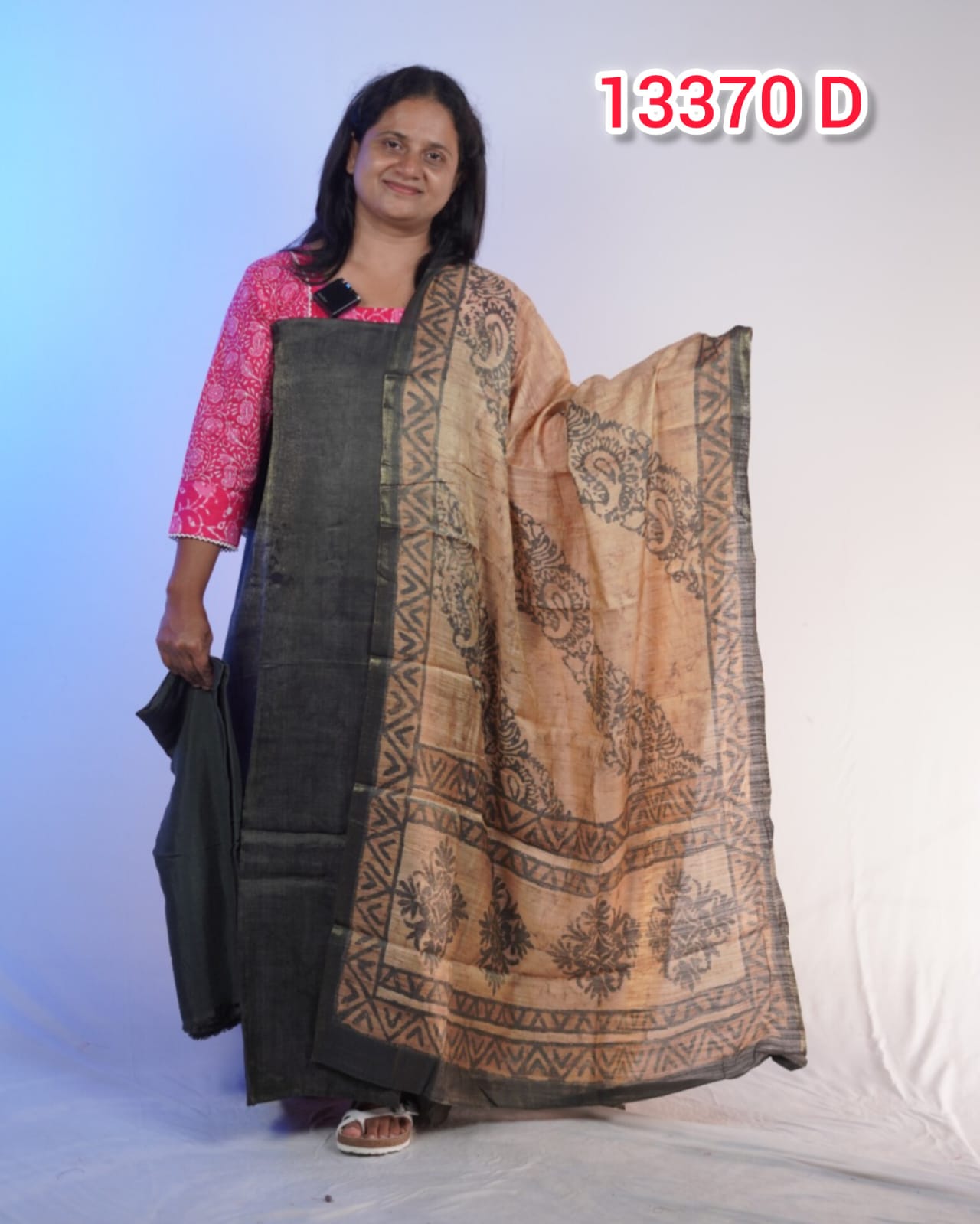 Crush Silk Unstitched Salwar Suits 13370