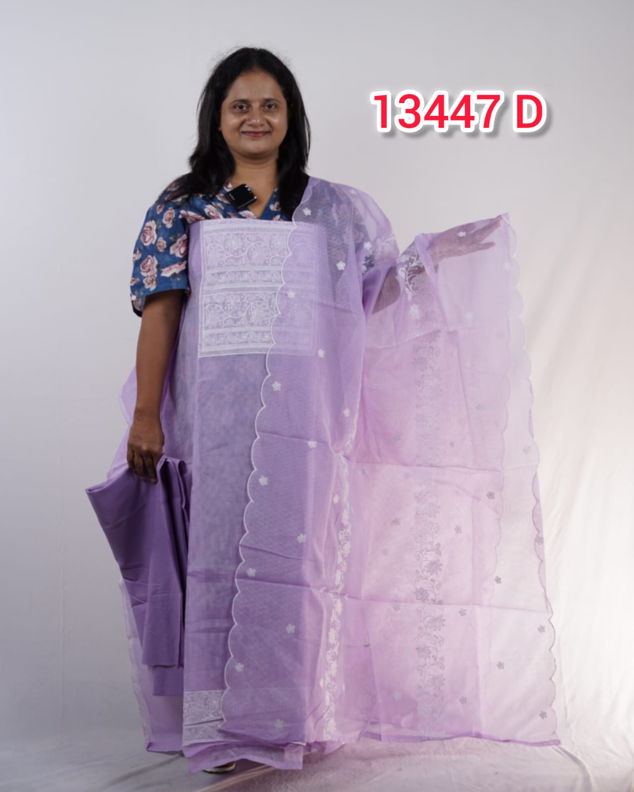 Netcotta With Embroidery Work Unstitched Salwar Suits 13447