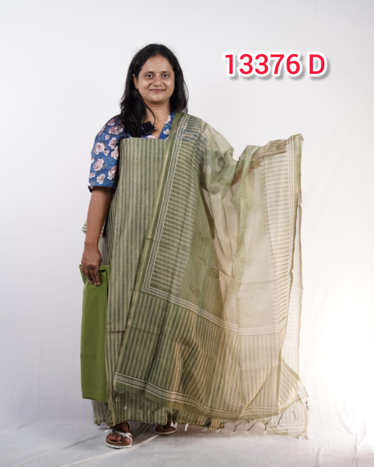 Crush Chandheri Unstiched Salwar Suits 13376