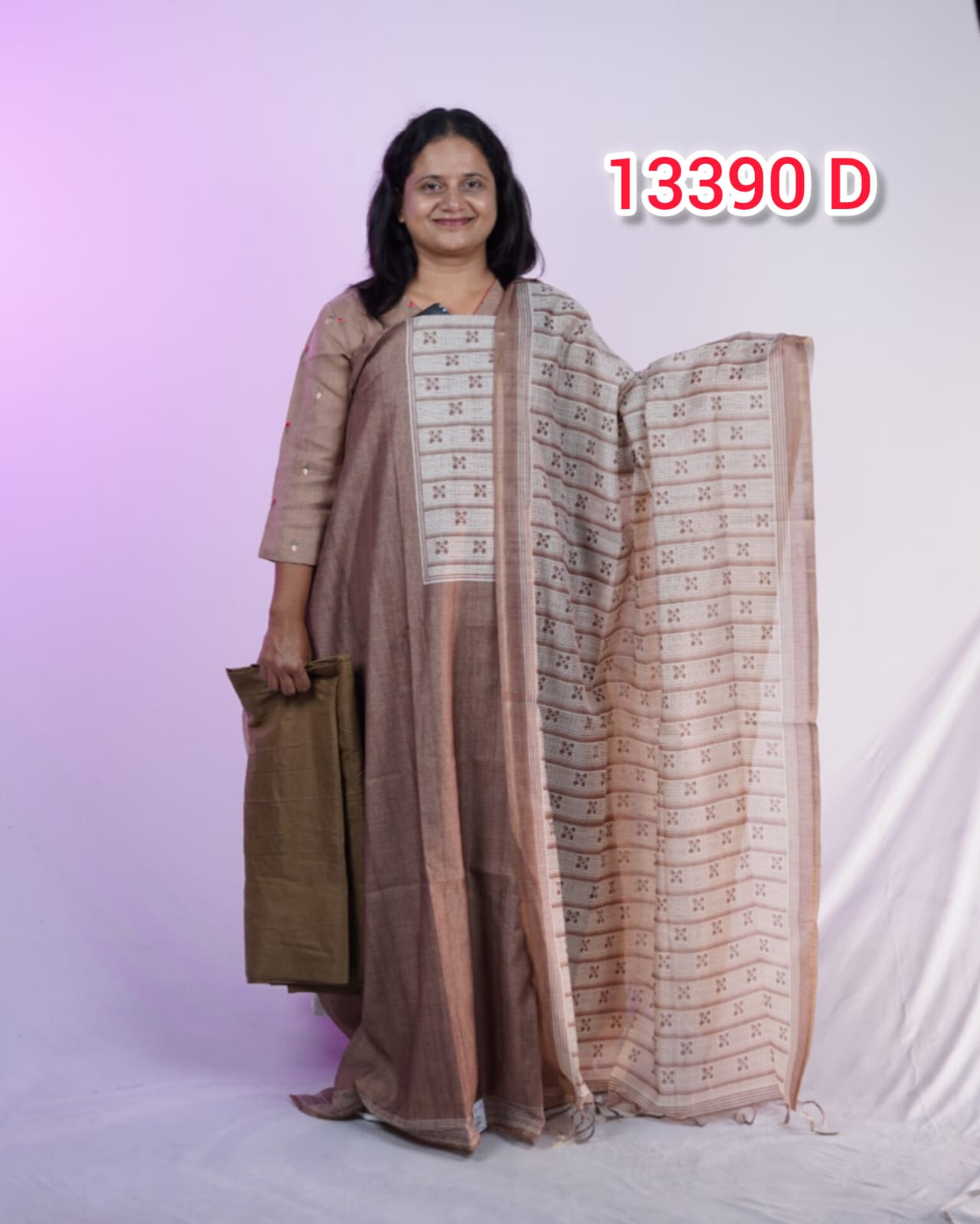 Chandheri Silk Digital Print Unstitched Salwar suits 13390