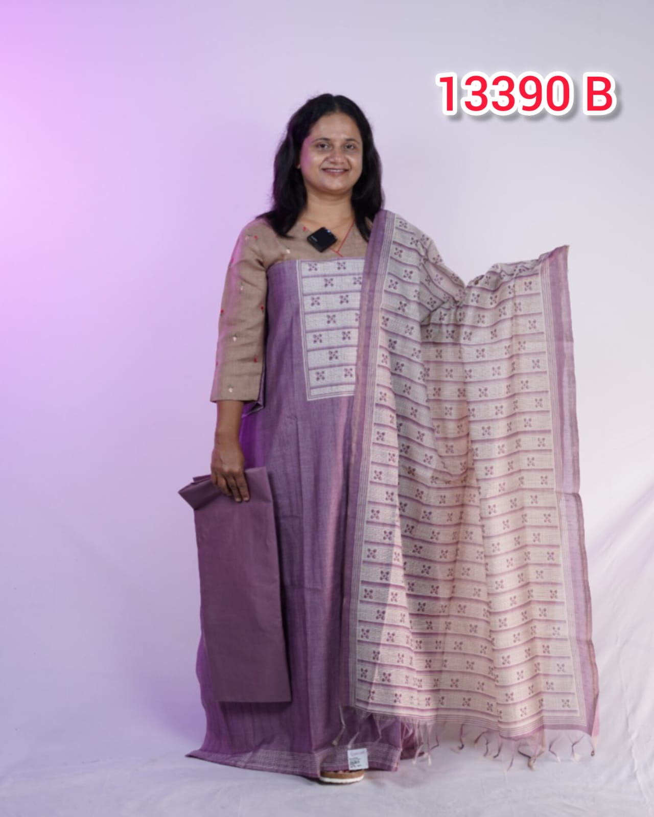 Chandheri Silk Digital Print Unstitched Salwar suits 13390