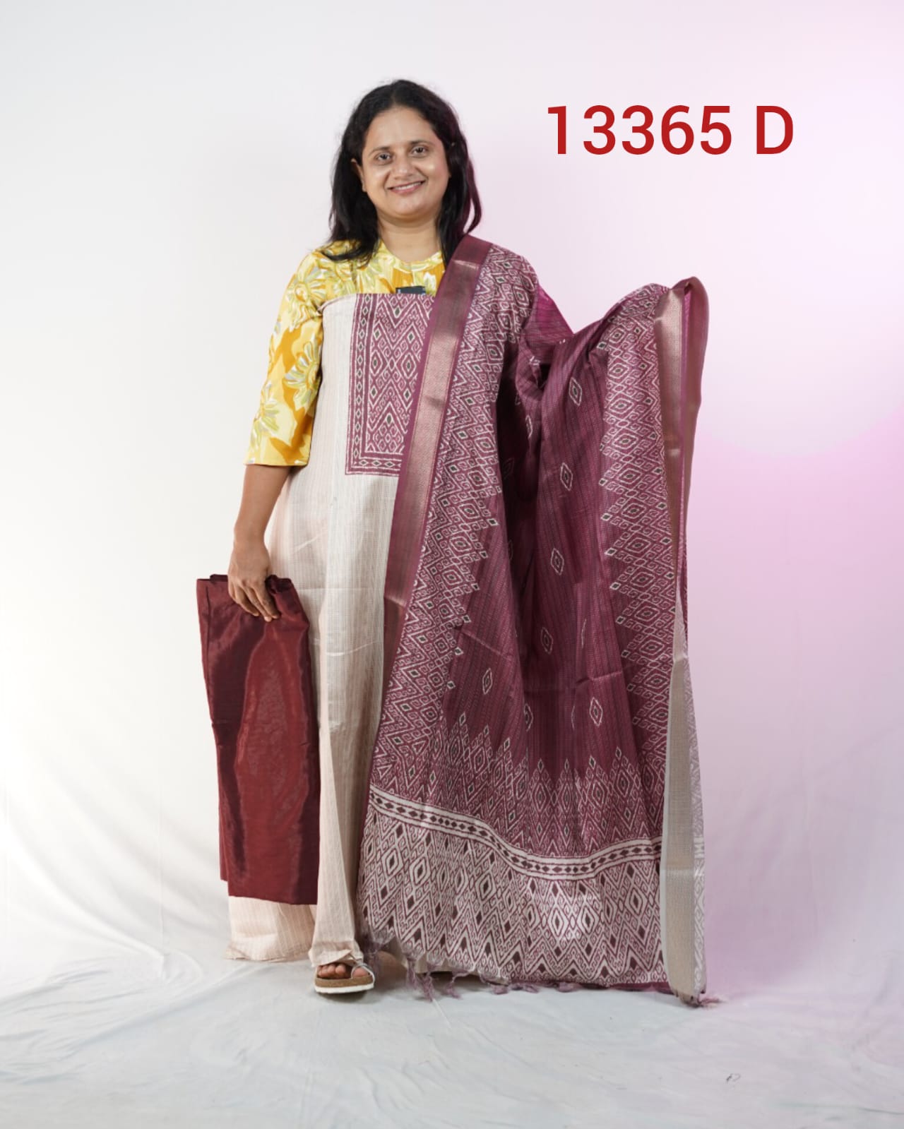Semi Tussar UnStitched salwar Suits 13365