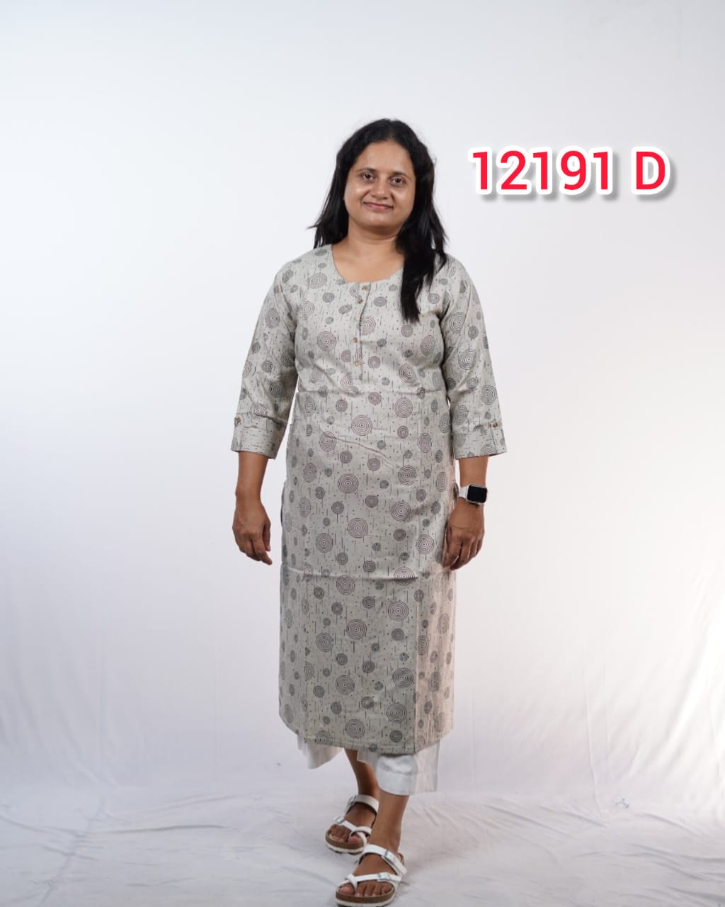 Soft Cotton Daily wear Kurthi Collections (Code: 12191)