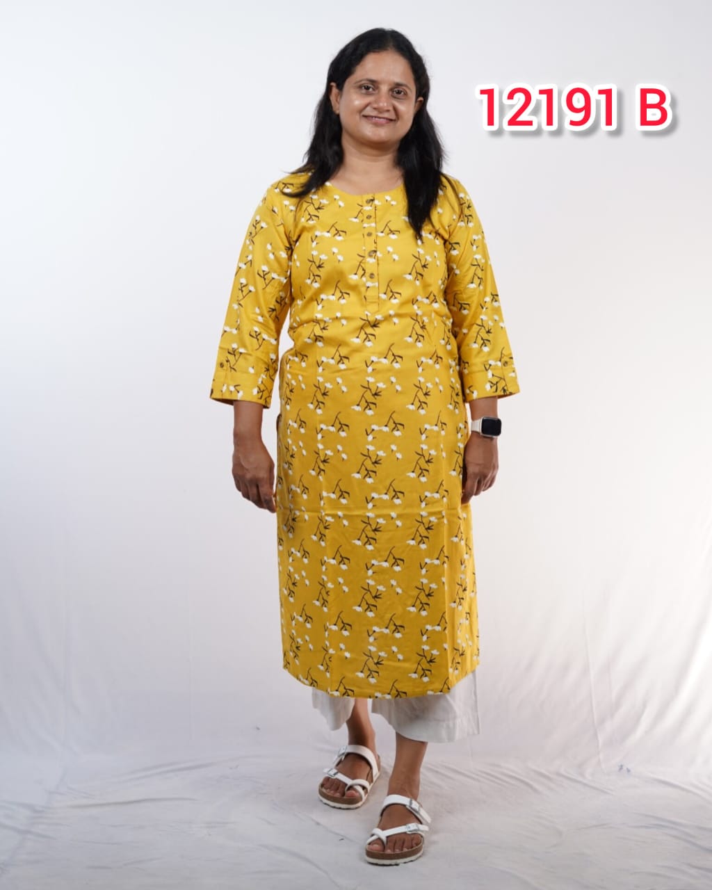 Soft Cotton Daily wear Kurthi Collections (Code: 12191)