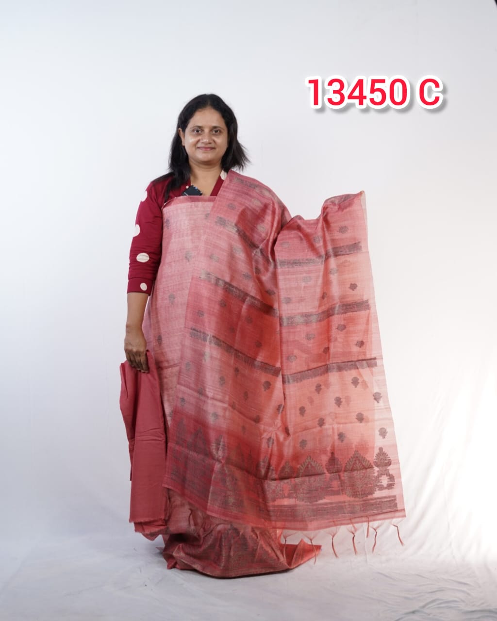 Semi chandheri Unstitched Salwar Suits 13450