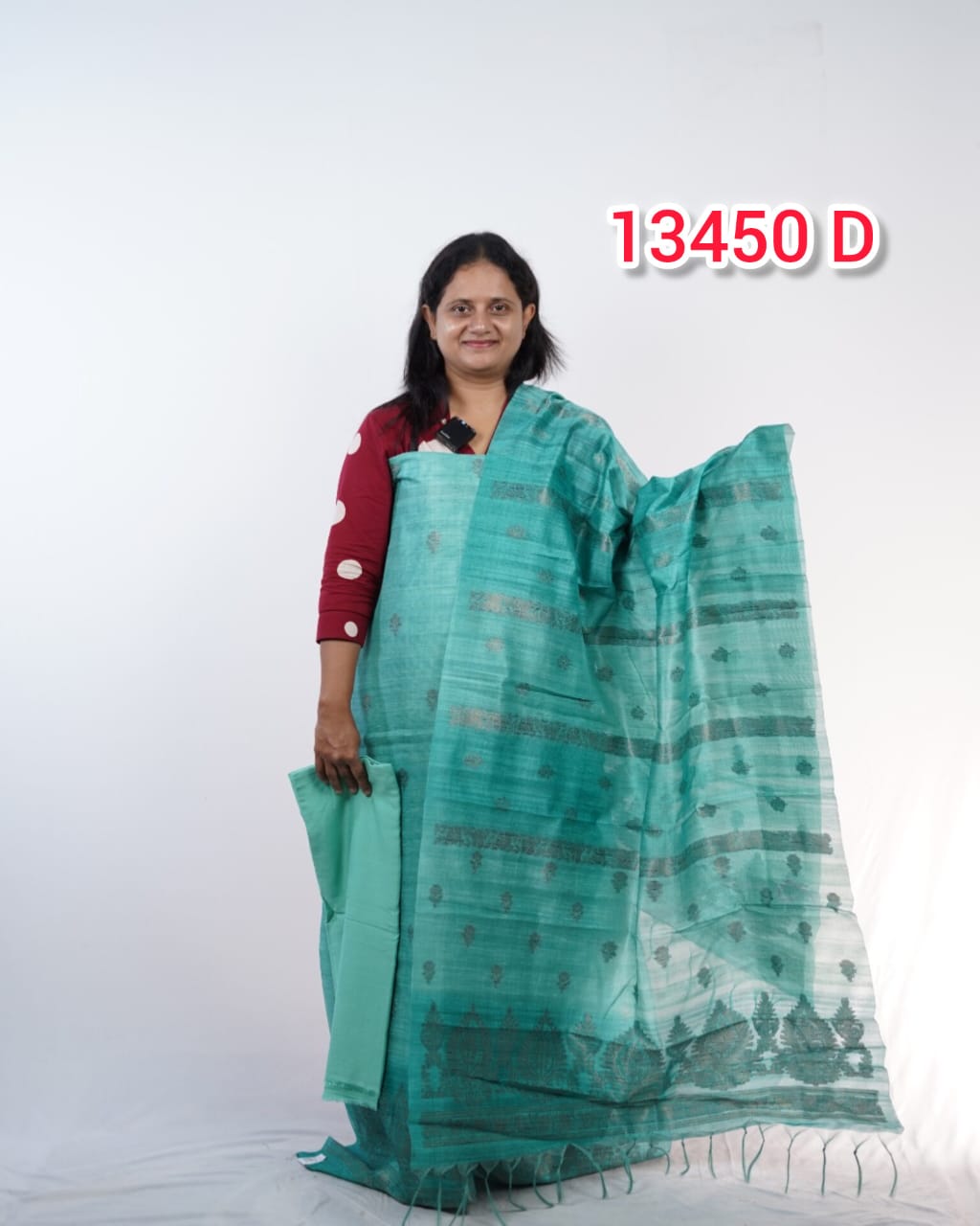 Semi chandheri Unstitched Salwar Suits 13450