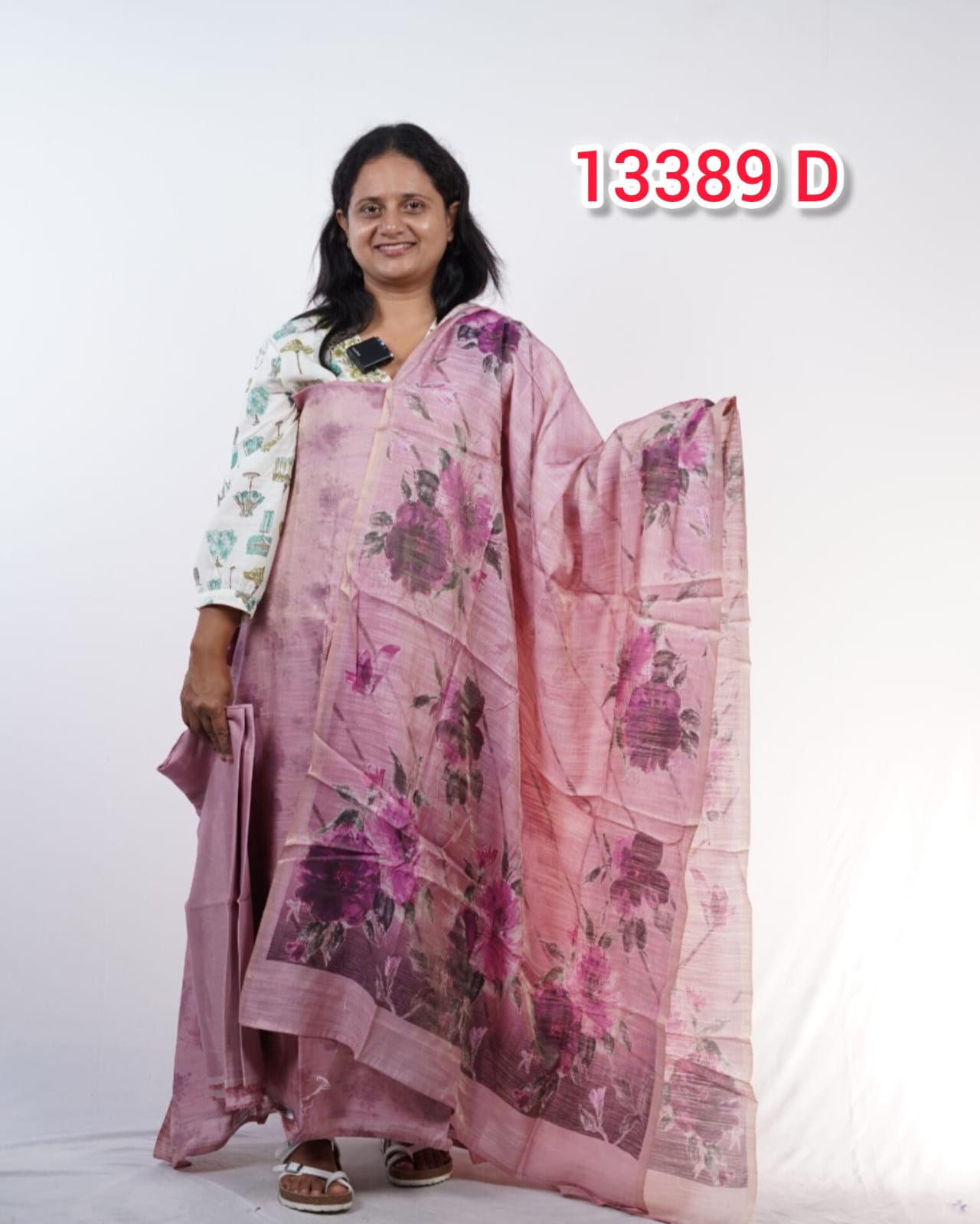 Tissue Chandheri Unstitched Salwar Suits 13389