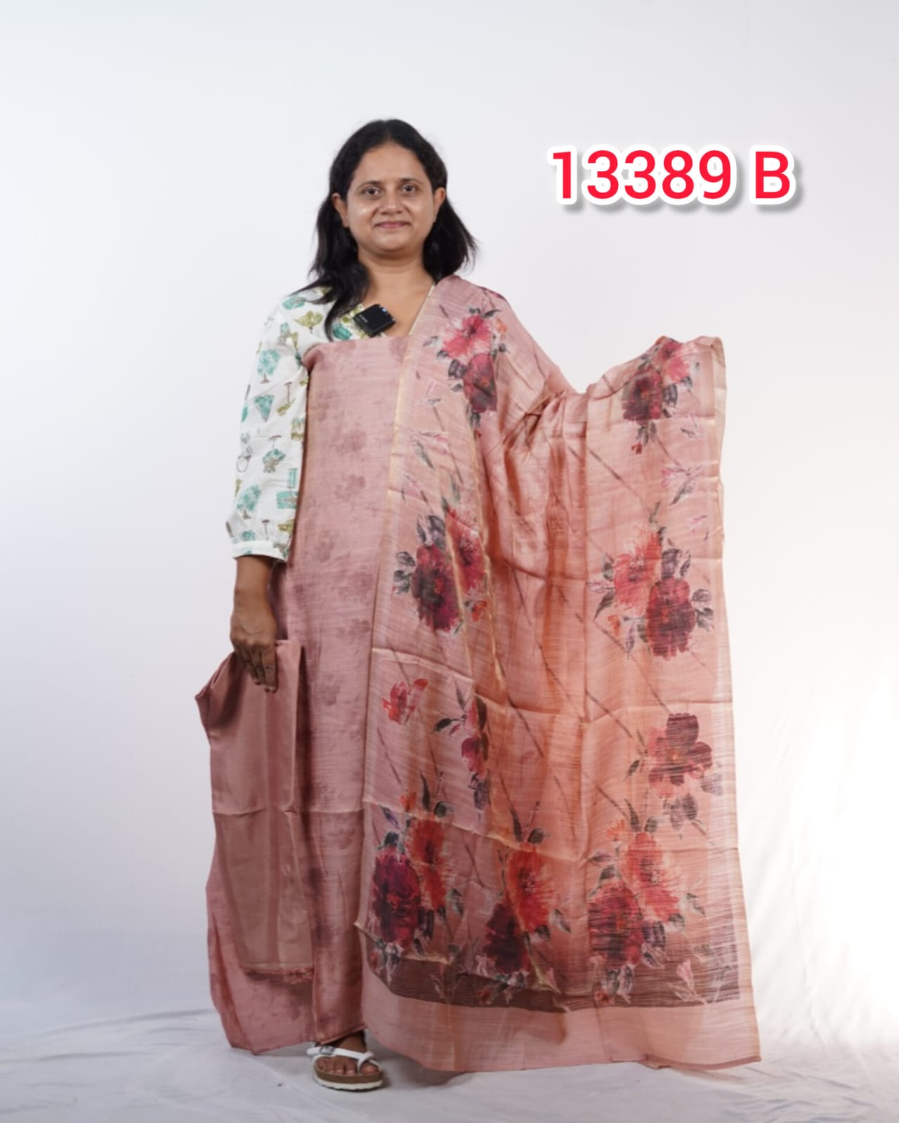 Tissue Chandheri Unstitched Salwar Suits 13389