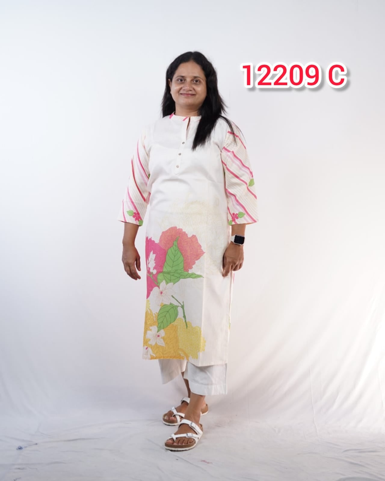 Soft Cotton Daily wear Kurthi Collections (Code: 12209)