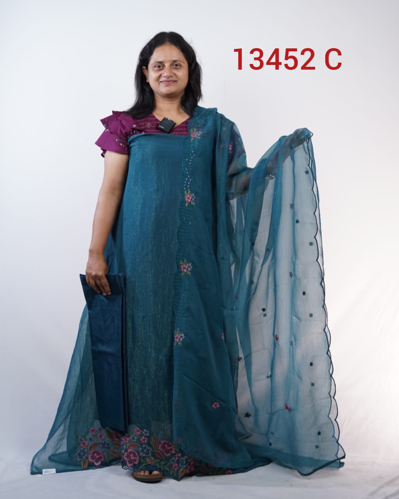 Vichithra Silk Unstitched Salwar Suits 13452