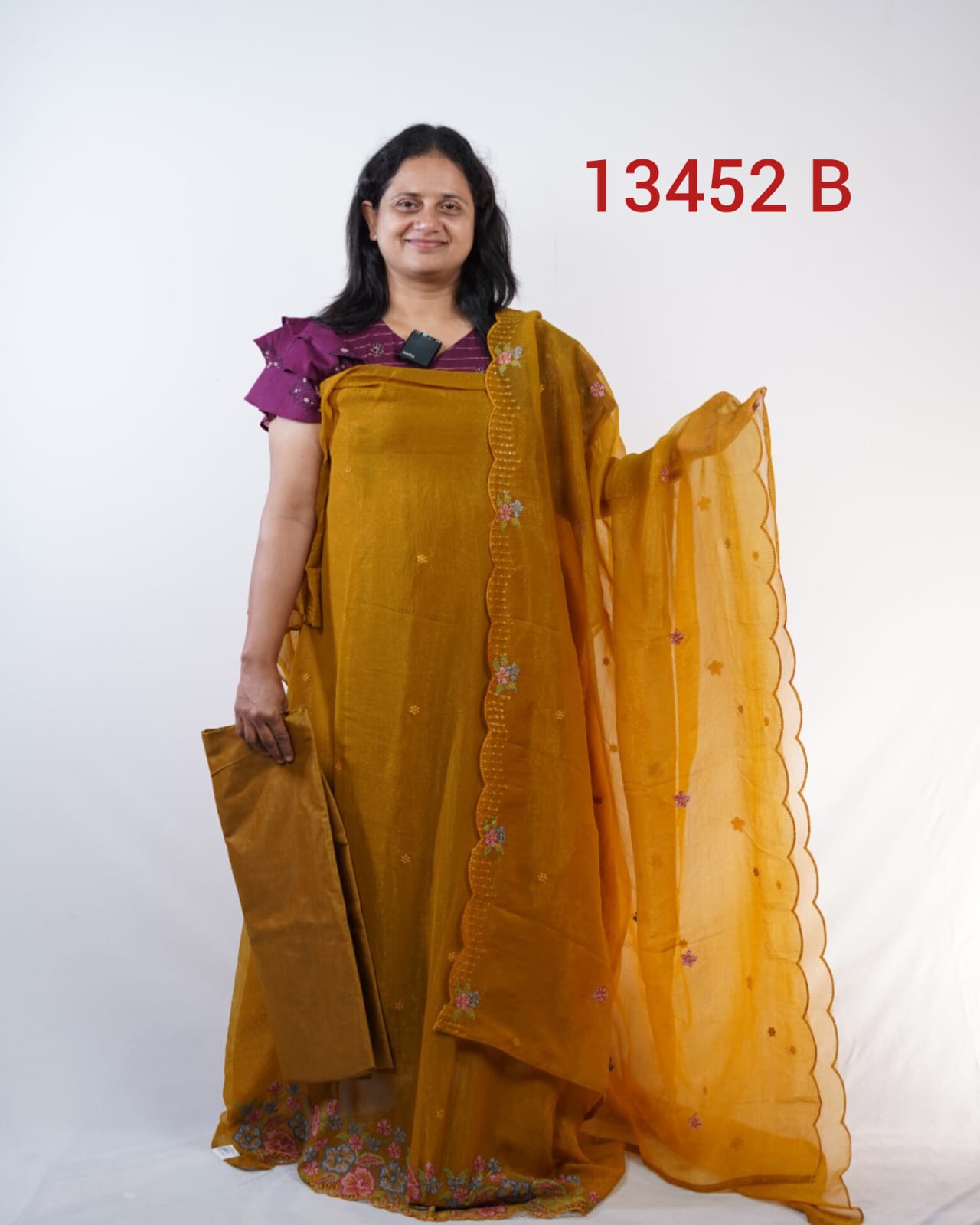 Vichithra Silk Unstitched Salwar Suits 13452