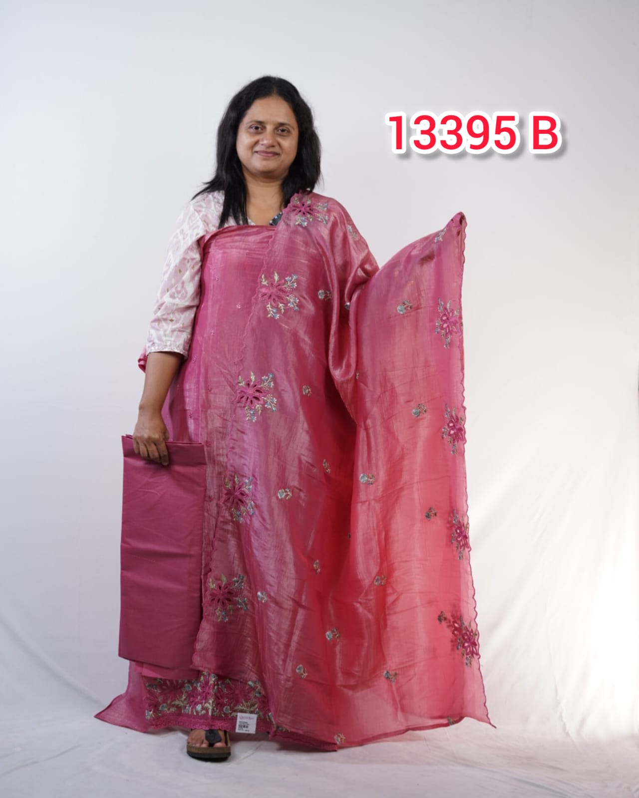 Crush Silk Unstitched Salwar Suits 13395