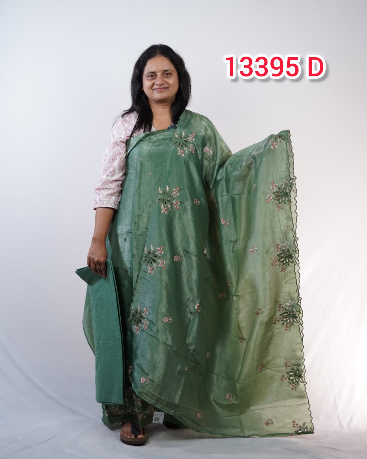 Crush Silk Unstitched Salwar Suits 13395