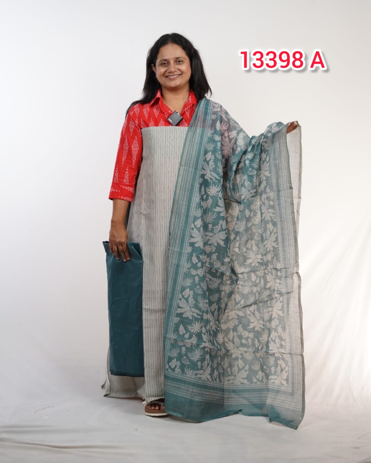 Chandheri Silk Unstitched Salwar Suits 13398