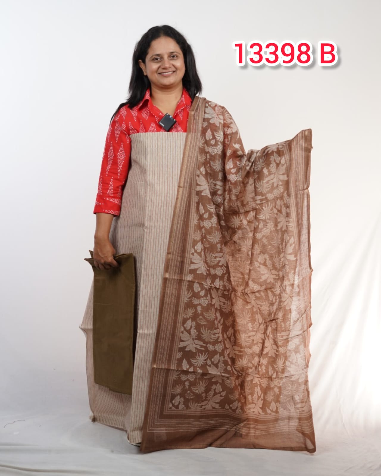Chandheri Silk Unstitched Salwar Suits 13398