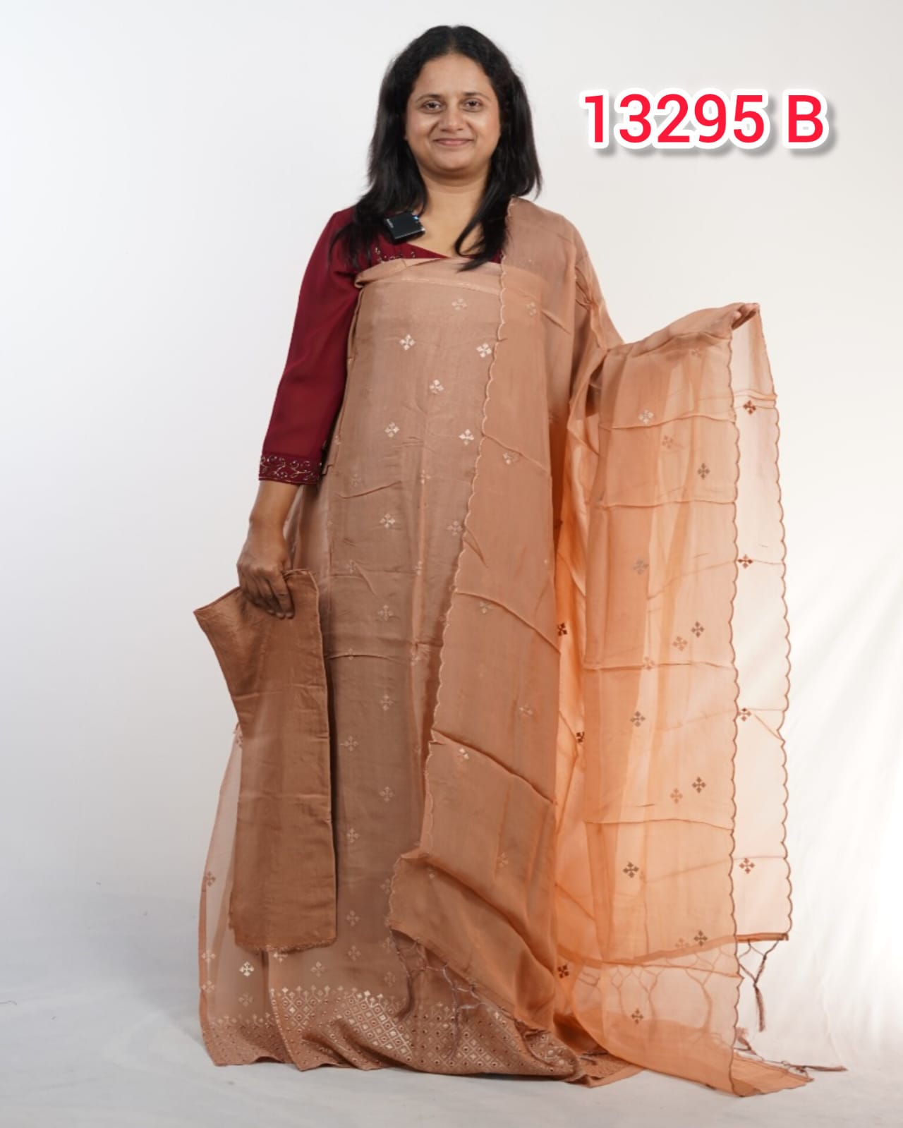 Soft Organza Party wear salwar Suits 13295