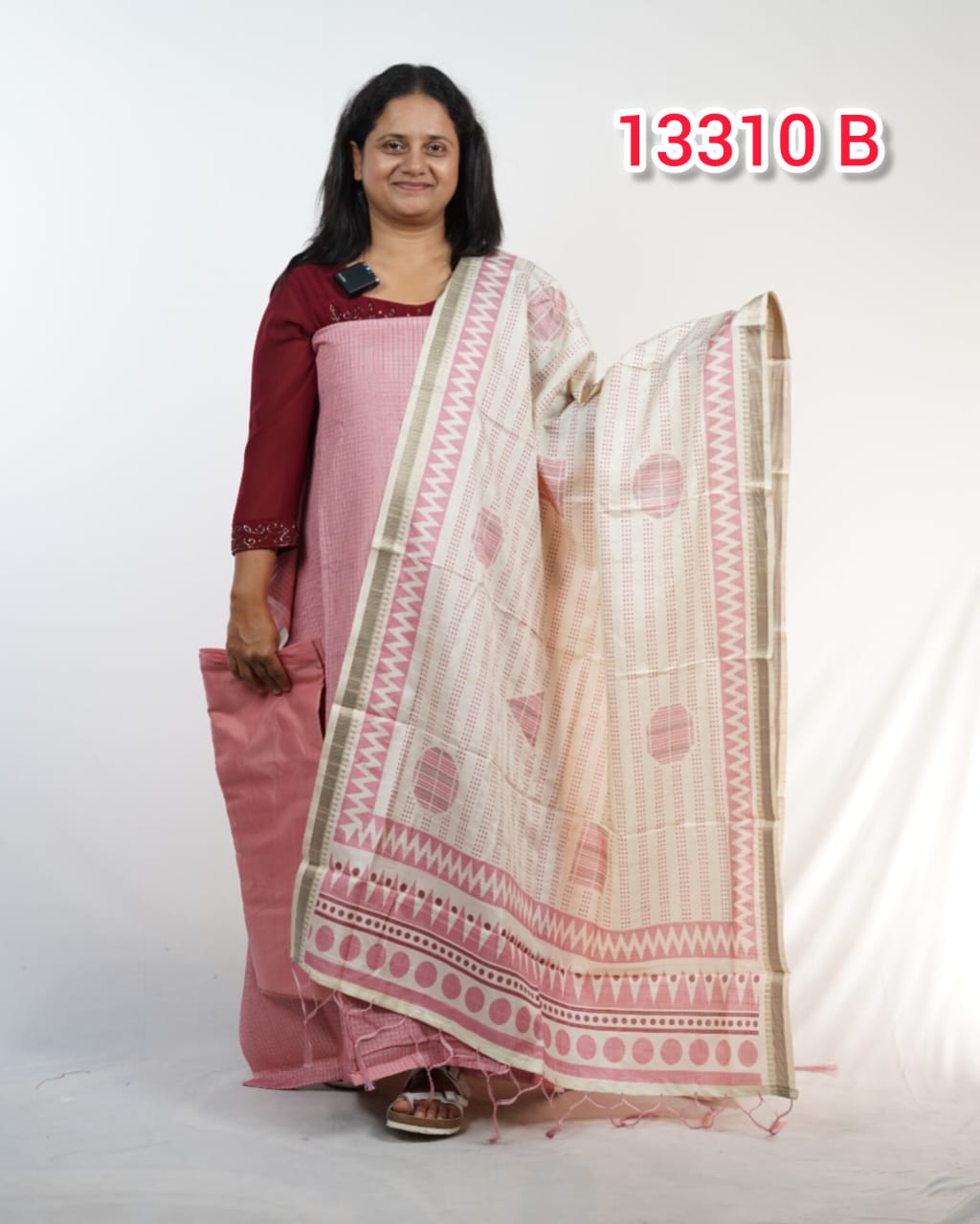 Semi Tussar Unstitched Salwar suits 13310
