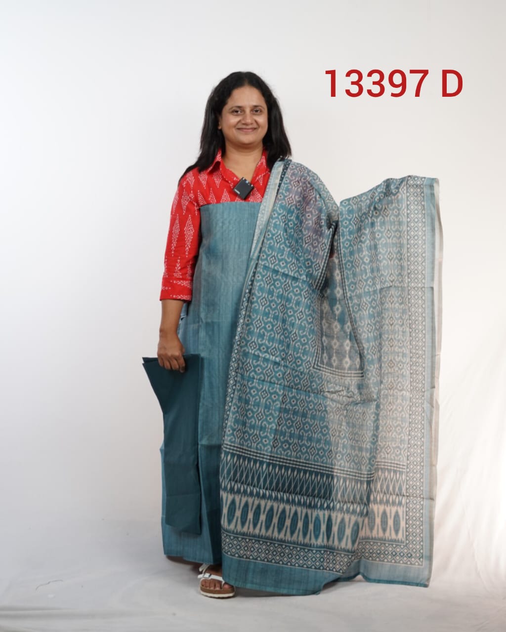 Chandheri Silk Unstitched Salwar Suits 13397
