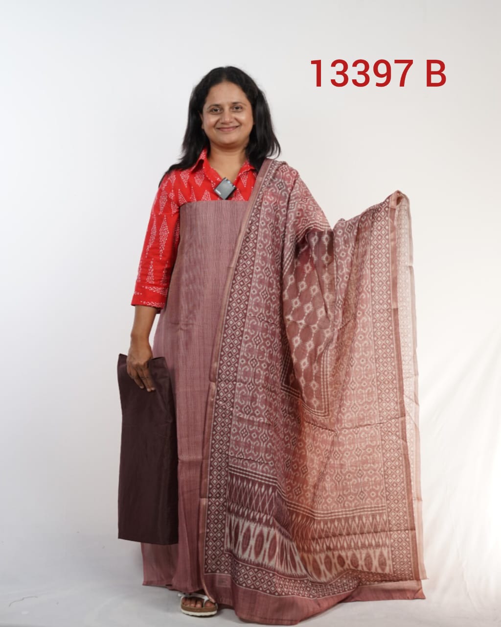 Chandheri Silk Unstitched Salwar Suits 13397