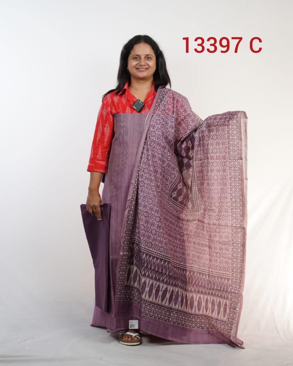 Chandheri Silk Unstitched Salwar Suits 13397