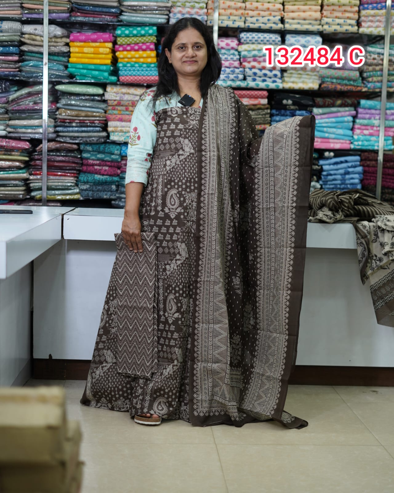Cotton Unstitched Salwar Suits 132484