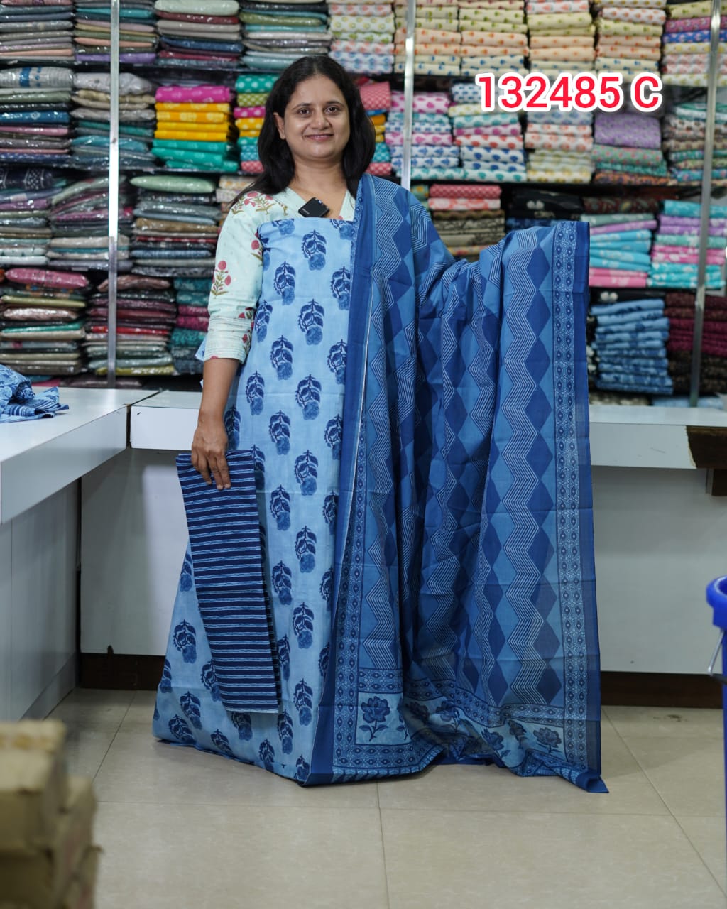 Cotton Unstitched Salwar Suits 132485