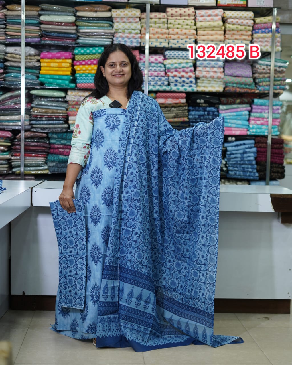 Cotton Unstitched Salwar Suits 132485