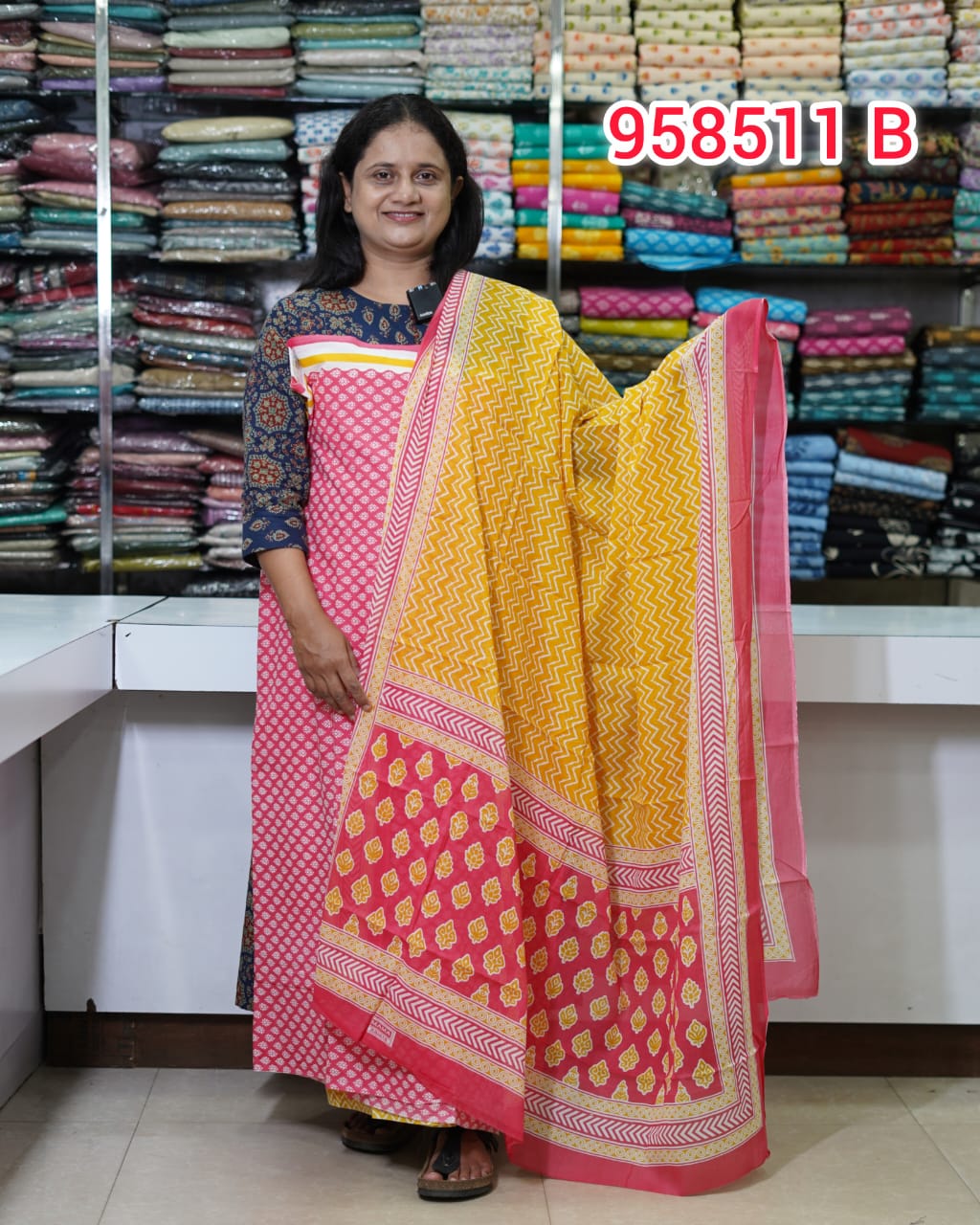 Cotton Unstitched Salwar Suits 958511