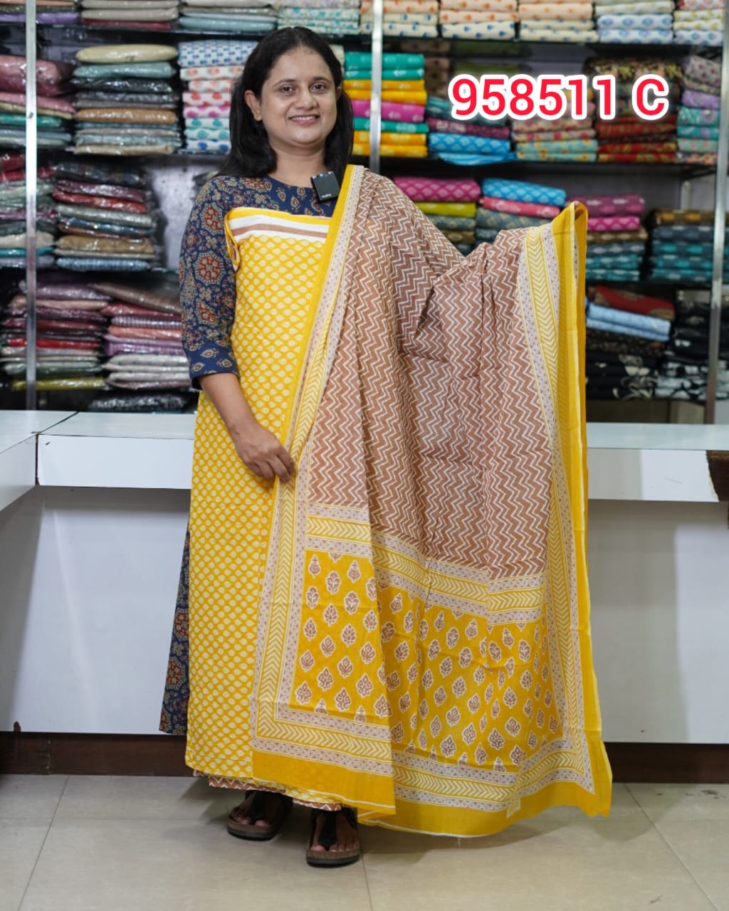 Cotton Unstitched Salwar Suits 958511