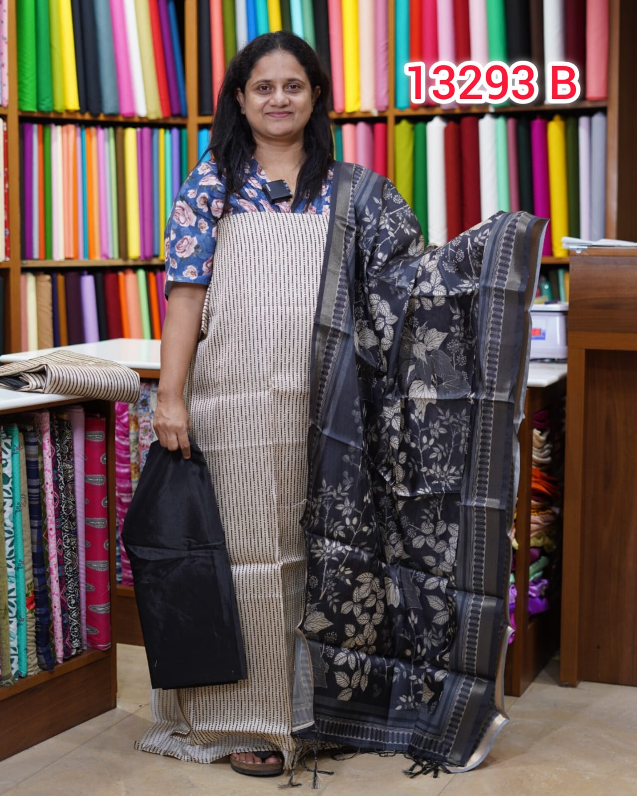 Semi tussar Unstitched Salwar Suits 13293