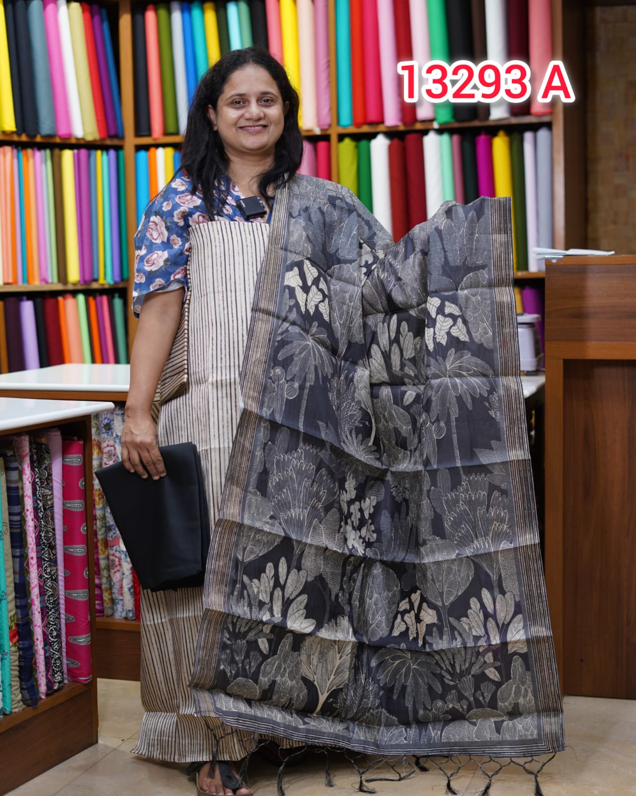 Semi tussar Unstitched Salwar Suits 13293